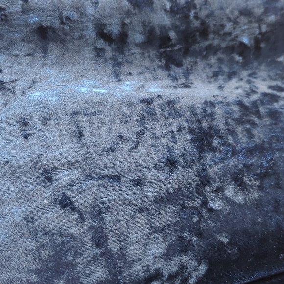 Another_Story. Women's Navy Blue Velvet Dress. Size Small. - Picture 7 of 8